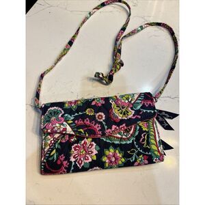 Vera Bradley Petal Paisley  Crossbody Bag Hipster‎ Purse Multi-Color Wallet